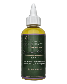 QAK Rosemary Hair Growth Oil Natural herbs, for all Hair types, 4oz