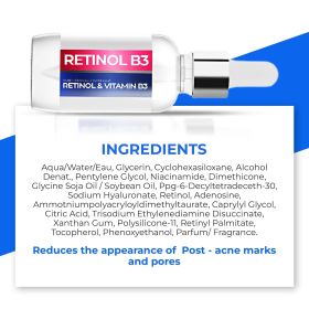 Resurfacing Retinol Serum for Face with Vitamin B3 Pure Retinol Face Serum for Anti Aging Wrinkles Fine Lines Acne Scar and Sun Spots for a Radia