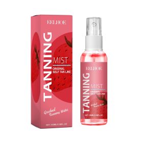 EELHOE Strawberry Tanning Spray Self-Tanning, Long-Lasting, Natural Bronzed, Wheatish Skin Tone, Gentle Moisturizing Skin Care