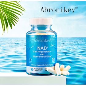 Abronikey NAD Cell Regeneratorand Resveratrol Elite - Nads Niacinamideriboside Supplement - With Trans-resveratrol, Quercetin - Energy,Focus- 90C (Option: Capsules)